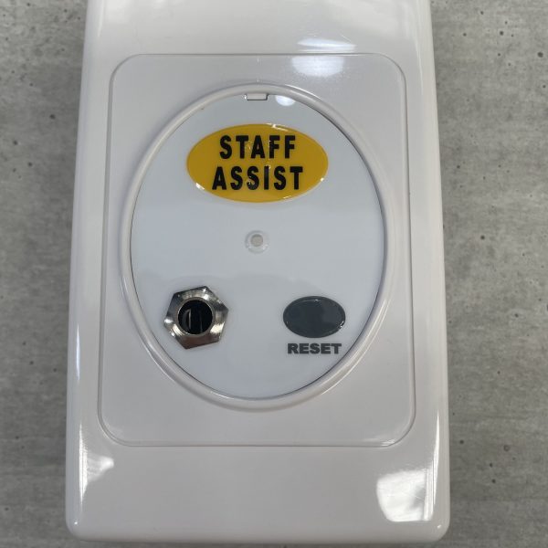 CAREPLUS Dry Area Call Point - Staff Assist Yellow, Latching w/ Socket
