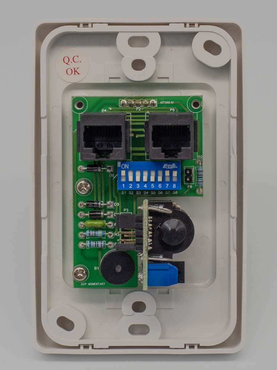 CAREPLUS Dry Area Call Point - Staff Assist Yellow, RJ45 Momentary w/ Socket - Image 2