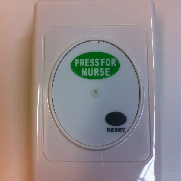 CAREPLUS Dry Area Call Point - Nurse Call Green, RJ45 Momentary