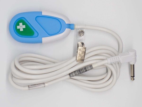 Single Button Silicone Pendant Mono Plug - Jack Plug 2 Meter