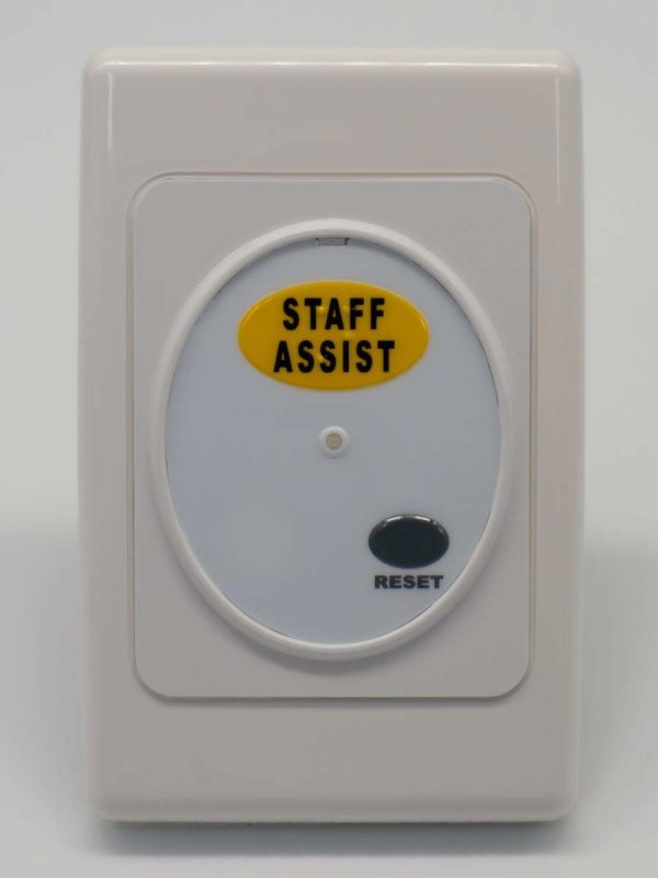CAREPLUS Dry Area Call Point - Staff Assist Yellow, Latching