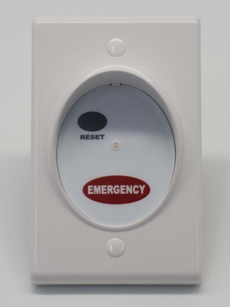 CAREPLUS Wet Area Call Point - Emergency Red, Latching and Momentary Combo