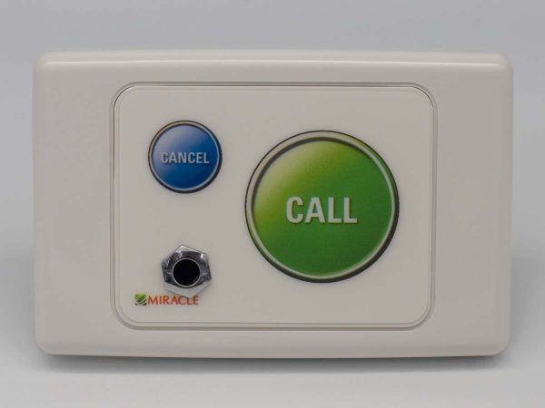 MIRACLE CareCall Wireless MKIII Call Point, Master Patient Call w/ Socket, Horizontal, AU Frequency