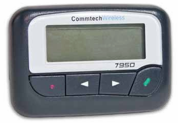 7950 V2 - UHF PAGER - BLACK 448-452Mhz