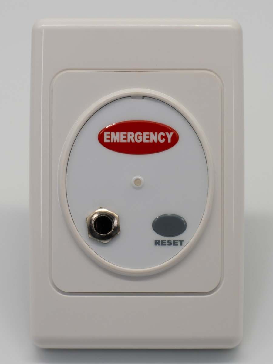 CAREPLUS Dry Area Call Point - Emergency Red, RJ45 Momentary w/ Socket