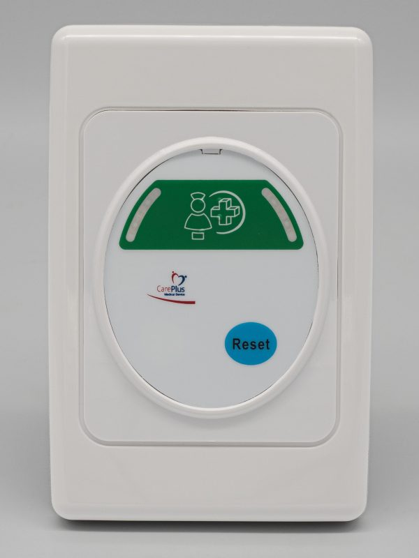 CAREPLUS Dry Area Call Point - Single Priority Nurse Call Green, Antimicrobial