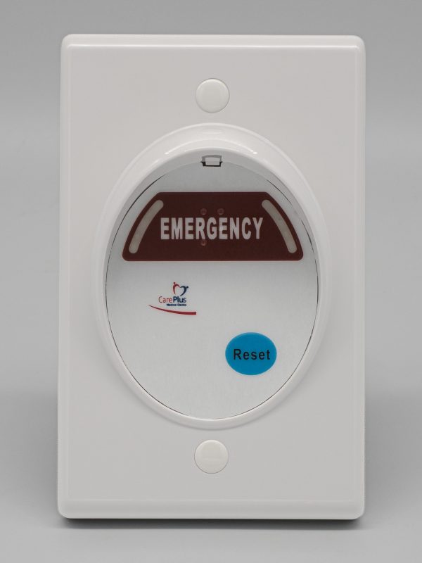 CAREPLUS Wet Area Call Point - Emergency Red, Antimicrobial